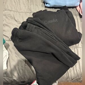 Comfrt Black Sweatsuit and Hoodie